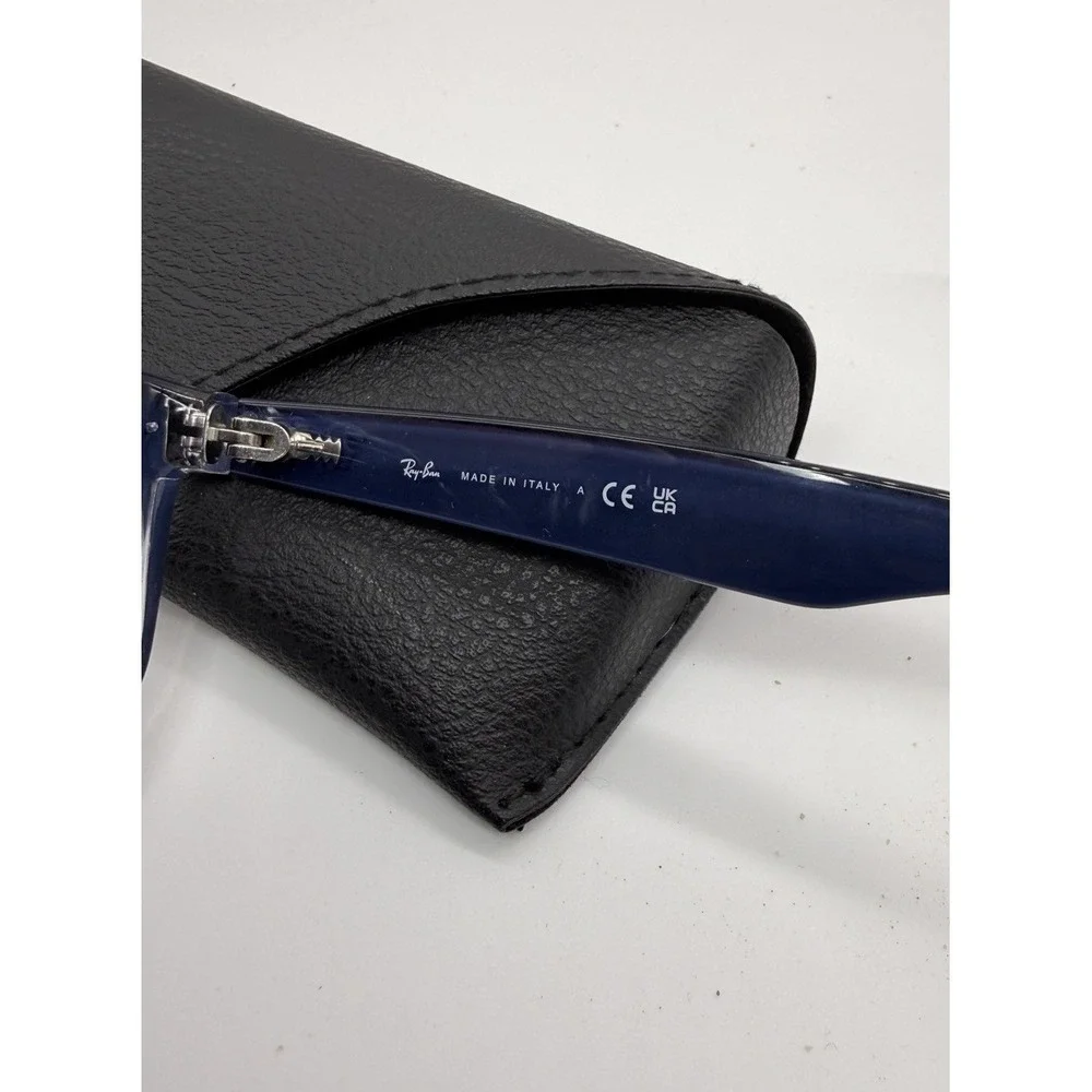 Ray-Ban RB2132 New Wayfarer Rx Sunglass Frames Blue Clear 55-18 145 Italy W/Case